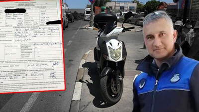 Zabıta memuru, vatandaşın tepkisi üzerine kendine ceza kesti