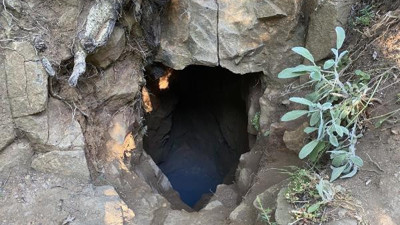 Dinamitli define avcıları dehşeti yaşadı