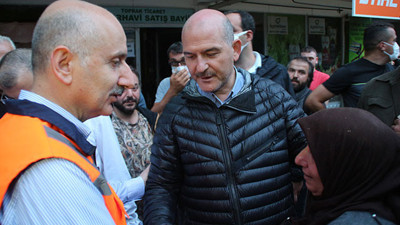 Bakan Soylu: Sele kapılan 1 kişi kayıp