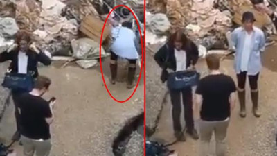 Sel bölgesine giden kadın muhabirden akılalmaz yalan haber