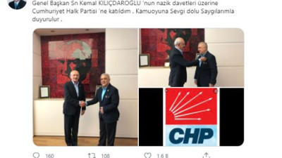 AKP'li eski vekil CHP'ye katıldı