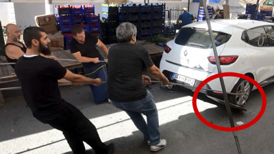 Pazarda esnafın tepsiyle imtihanı