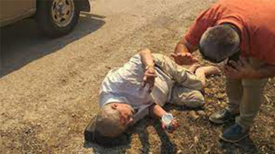 Dumandan boğulan Alman'ı orman işçisi kurtardı