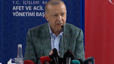 Erdoğan aynı konuşmada kendine tepki gösterdi