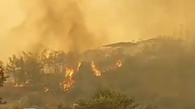 Muğla Milas'ta müdahale yetmedi. Evler yanıyor