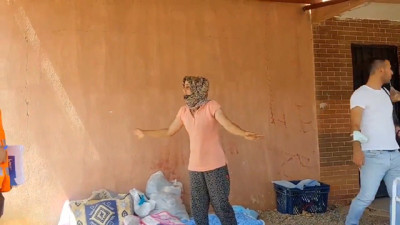 Evi yanan kadın böyle isyan etti