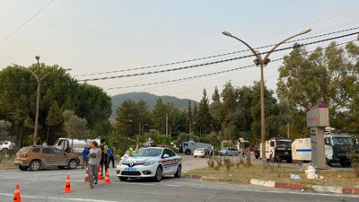 Milas'ta termik santral bölgesindeki alevler etkisini kaybetti