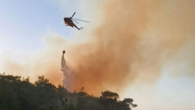 Çanakkale'de çıkan orman yangını kontrol altında
