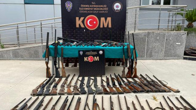 İzmir’de iş yerini silah imalathanesine çeviren şüpheli yakalandı