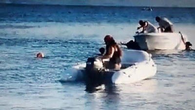 Balıkesir'de korkunç olay. Yüzerken sürat teknesi çarptı