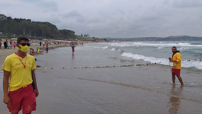 Şile sahillerinde denize girmek yasaklandı (08 Ağustos 2021)