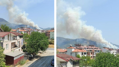 Bir yangın da Dalaman'da başladı