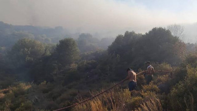 Datça'daki orman yangını kontrol altına alındı