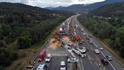 Anadolu Otoyolu'nda zincirleme kaza (10 Ağustos 2021)