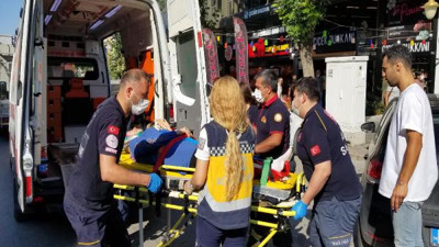 Kasap dükkanında asansör düştü