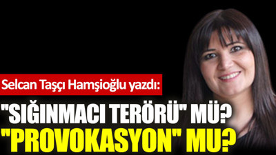''Sığınmacı terörü'' mü? ''Provokasyon'' mu?