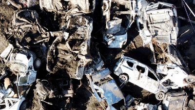 Bozkurt'ta enkaz temizliği devam ediyor