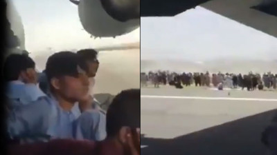 Az sonra ölecekler. ABD uçağının iniş takımlarında son görüntülerini çektiler