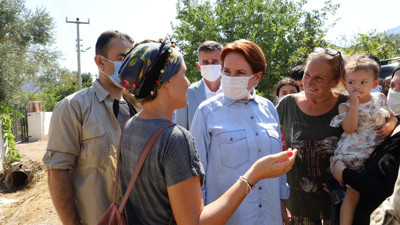 Akşener bir yangınzedenin anlattıkları ile şok oldu: Yangın evlere gelmeden müdahale etmeyin talimatı verildi