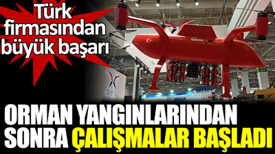 Orman yangınlarından sonra İHA çalışmaları başladı