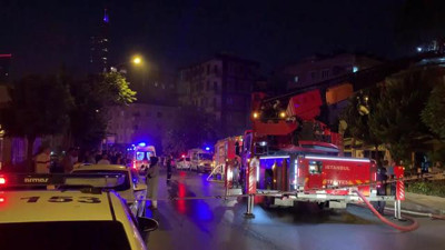 Ümraniye’de korkutan yangın