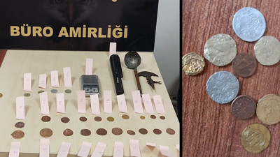 Roma dönemine ait 25 adet sikke ele geçirildi