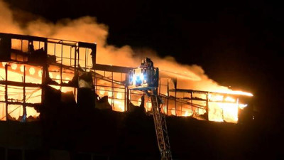 İstanbul'da fabrika yangını