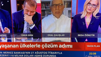 Oral Çalışlar canlı yayında uyuyakaldı