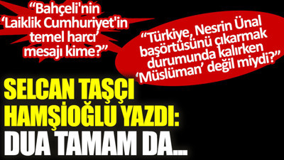 Dua tamam da…