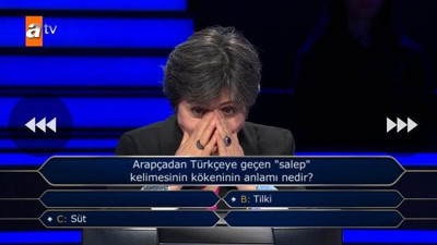Yarışmacı ve seyircileri şok eden 'salep' sorusu