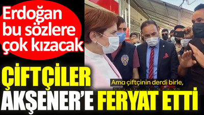 Çiftçiler Akşener'e feryat etti. Erdoğan bu sözlere çok kızacak