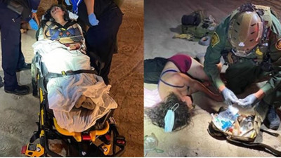 Mültecilere yüzlercesi aynı anda saldırdı