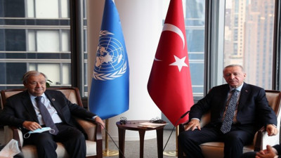 Erdoğan BM Genel Sekreteri Guterres ile görüştü