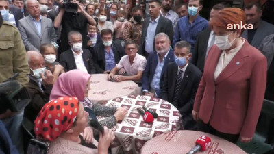 Akşener’e dert yanan vatandaş. Aç da kalsak Atatürk'ten vazgeçmeyiz