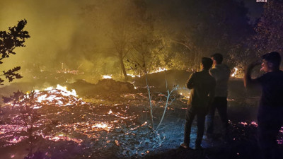 Bodrum’da korkutan yangın