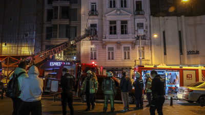 Asmalı Mescit'te korkutan yangın