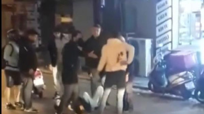 Kartal'da tekmeli yumruklu kavga