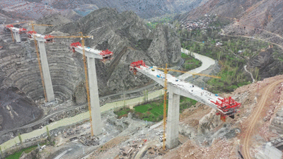 En yüksek ayaklı 2'nci viyadük açılıyor