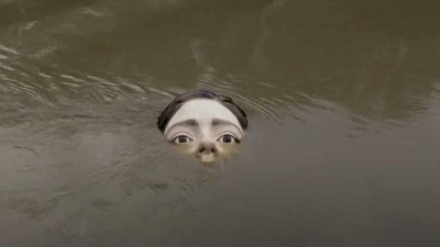 Nehrin üstünde bir anda belirdi! Ülkeyi karıştıran görüntü