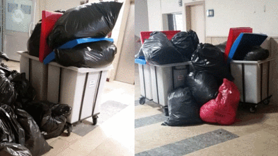 Pandemi hastanesinde skandal görüntüler