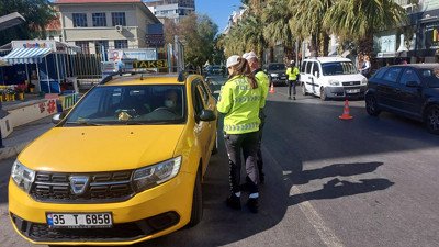Sivil polisler taksicileri denetledi. Çok sayıda ceza yazıldı