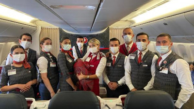 10 bin metre yüksekte uçakta olay