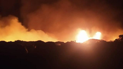 Ankara'da çöplük yangını