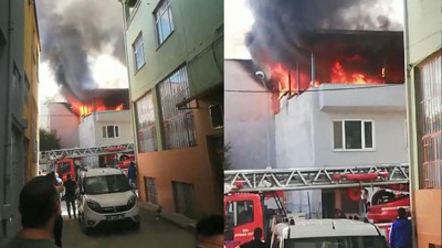 Tekstil atölyesinde yangın!