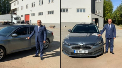 AKP'li başkan lüks makam aracını ''Halka hizmet Hakka hizmet'' diyerek tanıttı