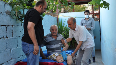 İkinci ayağı da kesilince dışarı çıkamaz oldu