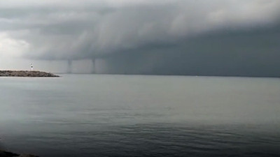 Saros Körfezi’nde çifte hortum