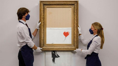 Banksy'nin eseri, rekor fiyata alıcı buldu