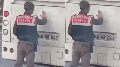 Atatürk silüetini elleriyle temizleyen jandarma sosyal medyada gündem oldu. Seni yaradana kurban