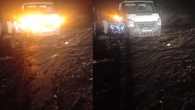 Tire Karayolu’nda heyelan